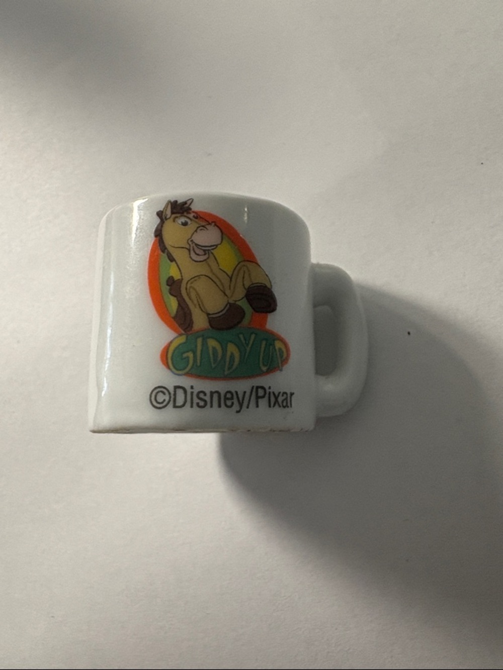 Disney/Pixar White 'Giddy Up' Toy Mug